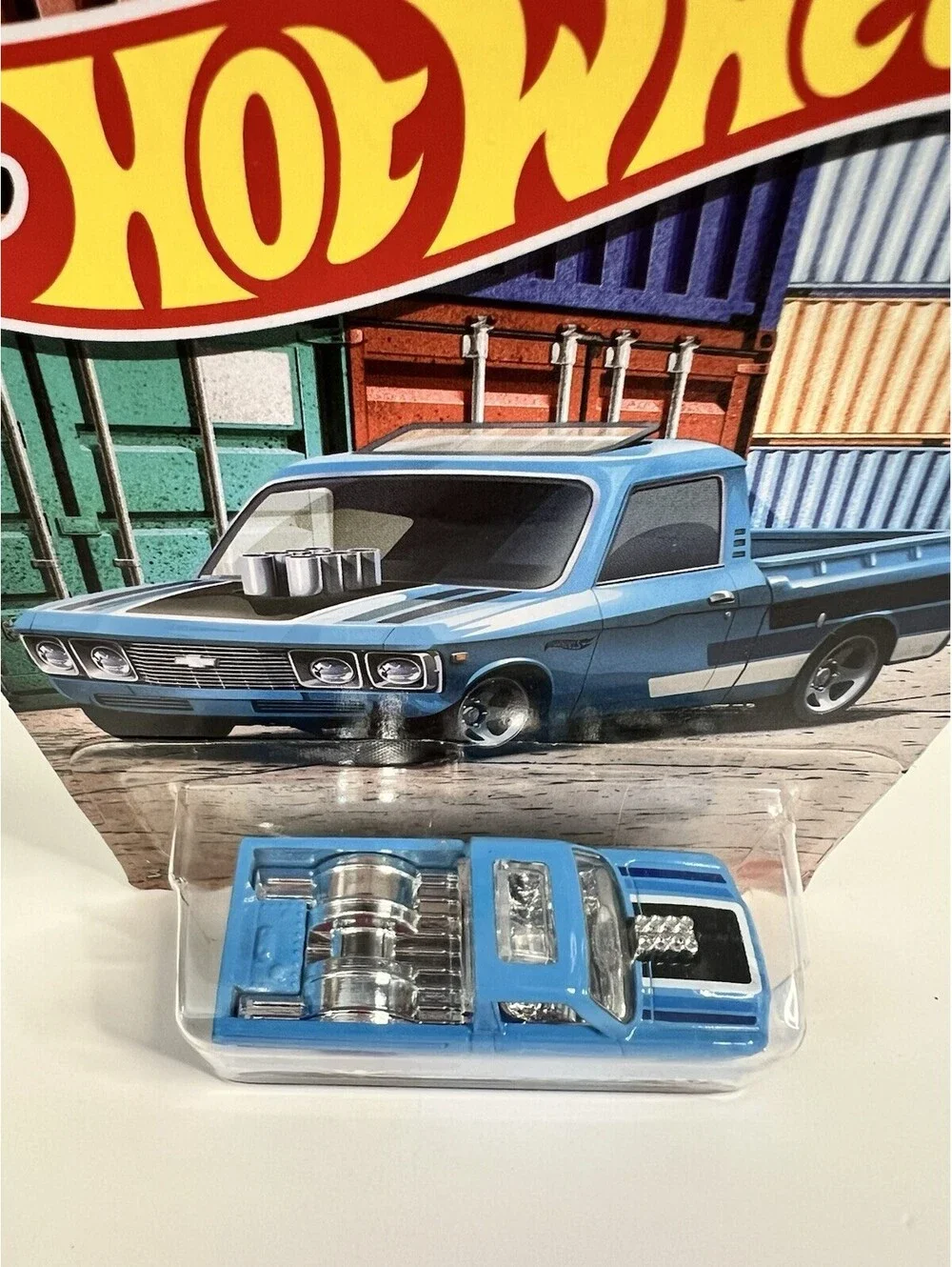 Hot Wheels 2021 Custom '72 Chevy Luv Blue Mattel Truck 5/5 Muscle Car NEW